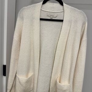 LOFT Women's Soft Cream Cardigan